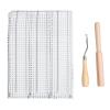 Kuuleyn Rug Making Segment Embroidery Tool Set Wooden Handle Interlocking Tool for DIY Crafts and Home Decor Projects Tapestry Tools for Rug Carpet Crafting view 1