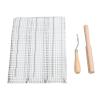 Kuuleyn Rug Making Segment Embroidery Tool Set Wooden Handle Interlocking Tool for DIY Crafts and Home Decor Projects Tapestry Tools for Rug Carpet Crafting view 4