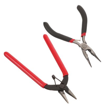 HEALLILY 2pcs Multi-functional Jewelry Pliers Round Nose Wire Cutting Tools for Beading Jewelry Making and Crafts Ergonomic Design for Comfort and