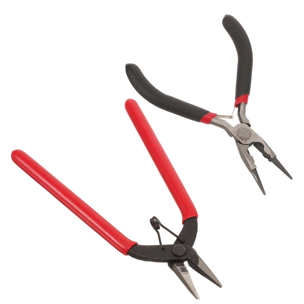 HEALLILY 2pcs Multi-functional Jewelry Pliers Round Nose Wire Cutting Tools for Beading Jewelry Making and Crafts Ergonomic Design for Comfort and