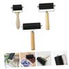 HAPINARY 3pcs Rubber Drum Roller Wheel Tools Glue Roller for Boys and Girls and Adults Printing Tool view 2