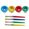 Beatifufu 6pcs Plastic Paint Cups Lids Leakproof Drawing Cups for Boys and Girls Washable Palette for Students Art Supplies Random Colors view 1