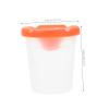 Beatifufu 6pcs Plastic Paint Cups Lids Leakproof Drawing Cups for Boys and Girls Washable Palette for Students Art Supplies Random Colors view 2