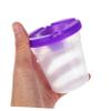 Beatifufu 6pcs Plastic Paint Cups Lids Leakproof Drawing Cups for Boys and Girls Washable Palette for Students Art Supplies Random Colors view 3