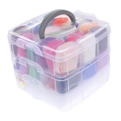 Beatifufu Needle Felting Kit Wool Felt Material Package Punch Needles Felting Tools