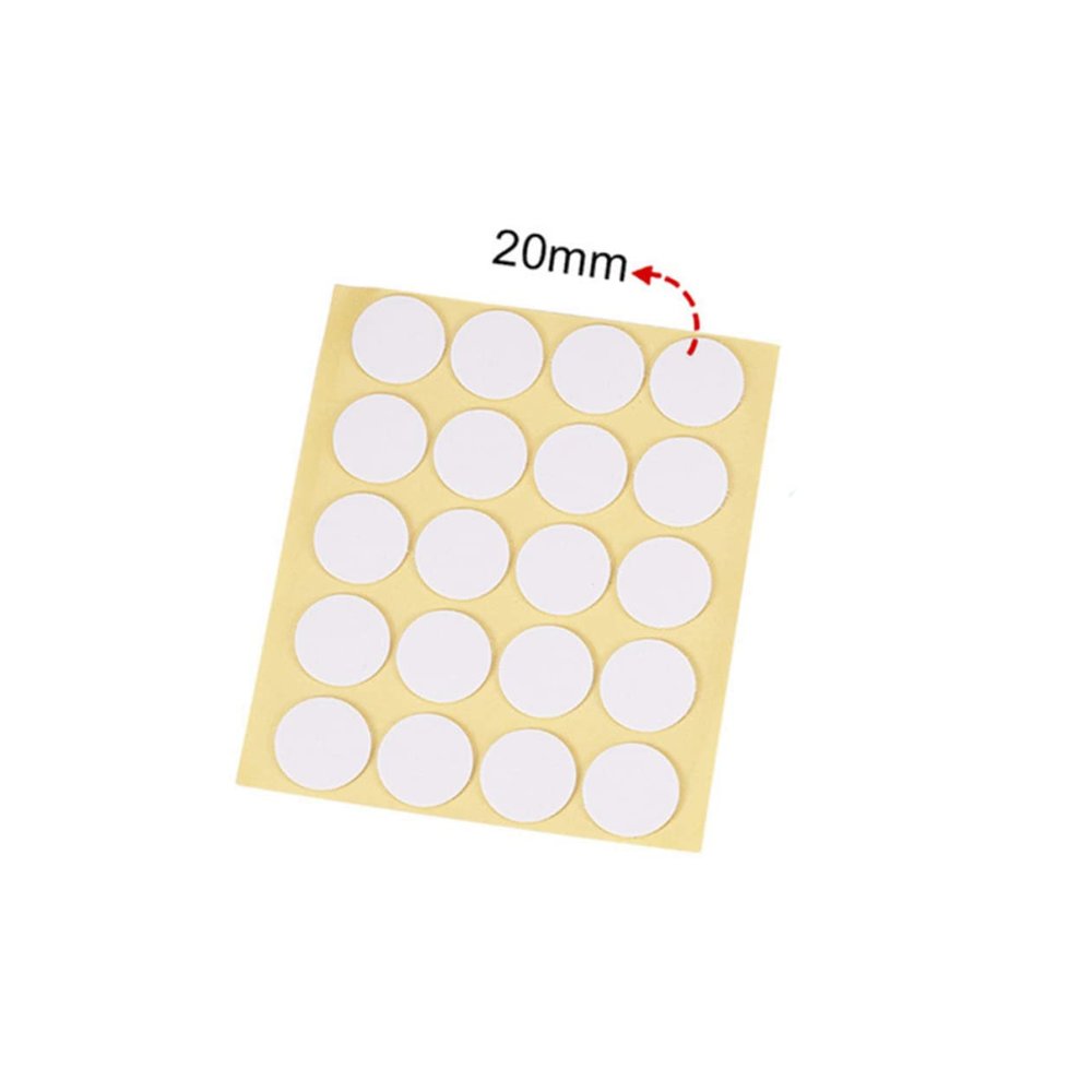 NUOBESTY 200pcs Foam Double-Sided Adhesive Dots for Candle Wick Stickers Removable Sticky Tack Non-scuffing Home Shop Use