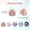 KitBeads 10 Pcs 22mm Rose Flower Beads with Rhinestone Acrylic Round Floral Ball Chunky Bead for Beadable Pens Bracelets Jewelry Making Bulk view 2