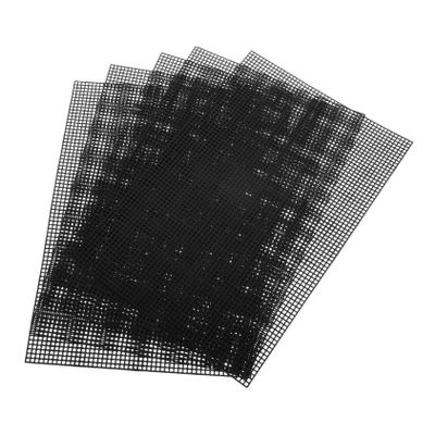 Beatifufu Embroidery Mesh Fabric 5 Pack Plastic Cross Stitch Canvas 30x20cm DIY Needlework Material Blank Mesh Canvas Sheets