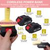 HCAUYNN Rechargeable Rug Tufting Gun, Handle Can Rotate 360,Speed Button, Make Cut & Loop Pile Carpet DIY,Pink view 3