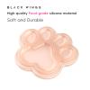 Blackwings Multi-Use Silicone Palette for Makeup, Nail Art, Lashlift & Painting, Cat's Paw Design Style, Reusable Blending Board with Customizable Zones, Portable & Easy Clean for Professionals/DYI view 4
