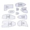 10pcs Bear Sewing Pattern Set, Acrylic Stuffed Bear Template Ruler Set for Creating Cute DIY Dolls, Ideal for Quilting and Memory Bear Projects (M 12inch) view 3