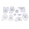 10pcs Bear Sewing Pattern Set, Acrylic Stuffed Bear Template Ruler Set for Creating Cute DIY Dolls, Ideal for Quilting and Memory Bear Projects (M 12inch) view 4