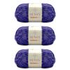3 Skeins of Sensy Velvet Slim Yarn for Crocheting, Baby Blanket Yarn, Chenille Yarn, Amigurumi Yarn, 3.5 oz, 218 Yards, Gauge 3 Light (Purple) view 1