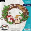 Bucilla Felt Applique Wreath Making Kit, Mushroom Magic, Perfect for DIY Arts and Crafts view 1
