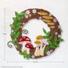 Bucilla Felt Applique Wreath Making Kit, Mushroom Magic, Perfect for DIY Arts and Crafts view 2