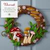 Bucilla Felt Applique Wreath Making Kit, Mushroom Magic, Perfect for DIY Arts and Crafts view 4