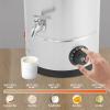 10L Stainless Steel Commercial Wax Melter, Electric Candle Wax Melting Pot, Adjustable Temperature Candle Wax Melter for Candle Making, for DIY Home Business Candle Maker, Sliver view 4