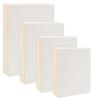 Da Vinci Pro Resist-Grip Coarse Textured Gesso Board, 4 Small Variety Rectangles, 2" Depth Art Boards for Painting, White Acrylic Polymer with Quartz Sand, Warp-Resistant Cradled & Sealed MDF Panel view 1