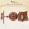 Antique Vintage Wooden Yarn Winder for Knitting & Crocheting Premium Yarn Cake Winder, Natural Ball Winder with Large Capacity (Rosewood-Swift) view 3