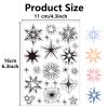 CRASPIRE Star Clear Rubber Stamps Reusable Transparent Silicone Stamp Seals for Journaling Card Making Decor DIY Scrapbooking Photo Album Decorative Stamp Sheets view 2