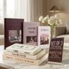 Decorative Books for Home Decor - Coffee Table Hardcover Book Set of 3 - Faux Books for Decoration for Coffee Table, Living Room, Bookshelf - Blank Pages, Foil Stamping - Removable Covers view 1