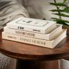 Decorative Books for Home Decor - Coffee Table Hardcover Book Set of 3 - Faux Books for Decoration for Coffee Table, Living Room, Bookshelf - Blank Pages, Foil Stamping - Removable Covers view 3