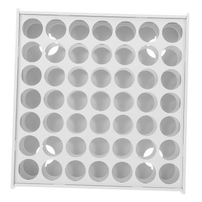 Beatifufu 49hole Wooden Paint Storage Rack Vertical Organizer for Paint Bottles Pigments and Art Supplies Convenient DIY Tool Stand for Efficient Craft Storage