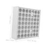 Beatifufu 49hole Wooden Paint Storage Rack Vertical Organizer for Paint Bottles Pigments and Art Supplies Convenient DIY Tool Stand for Efficient Craft Storage view 2