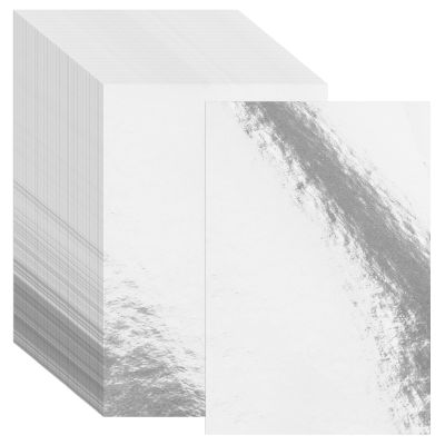 30 Pack Silver Metallic Cardstock Paper Sheets, 8" x 12" Color Foil Mirror Shimmering Paper 250gsm/92lb For Arts and Crafts, Decorative, Weddings & Birthdays Invitations, Scrapbook Supplies (Silver)