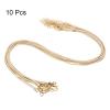 HARFINGTON 10pcs Waxed Necklace Cord Bulk, 18 Inches and 2mm Dia Necklace String Rope with Clasp for Pendants, Bracelets, Necklaces, Jewelry Making Beading Supplies,Dark Beige view 3