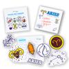 A Brighter Year Color The Cosmos Aries Gift Bundle - Adult Mini Coloring Book (3" x 3" - 50 Pages), Post It Notes (50-3 x 3), Stickers - Stress & Anxiety Relief - Mindfulness, Gift, Travel view 1