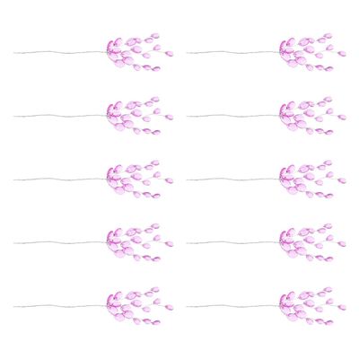 PRETYZOOM 50pcs Floral Decorations Hand-Woven Acrylic Flower Branches DIY Wreath and Home Decor