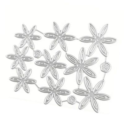 Button Flower Cutting Dies Scrapbooking Stencils Carbon Steel Die Cut Templates For Card Making Packaging Decoration