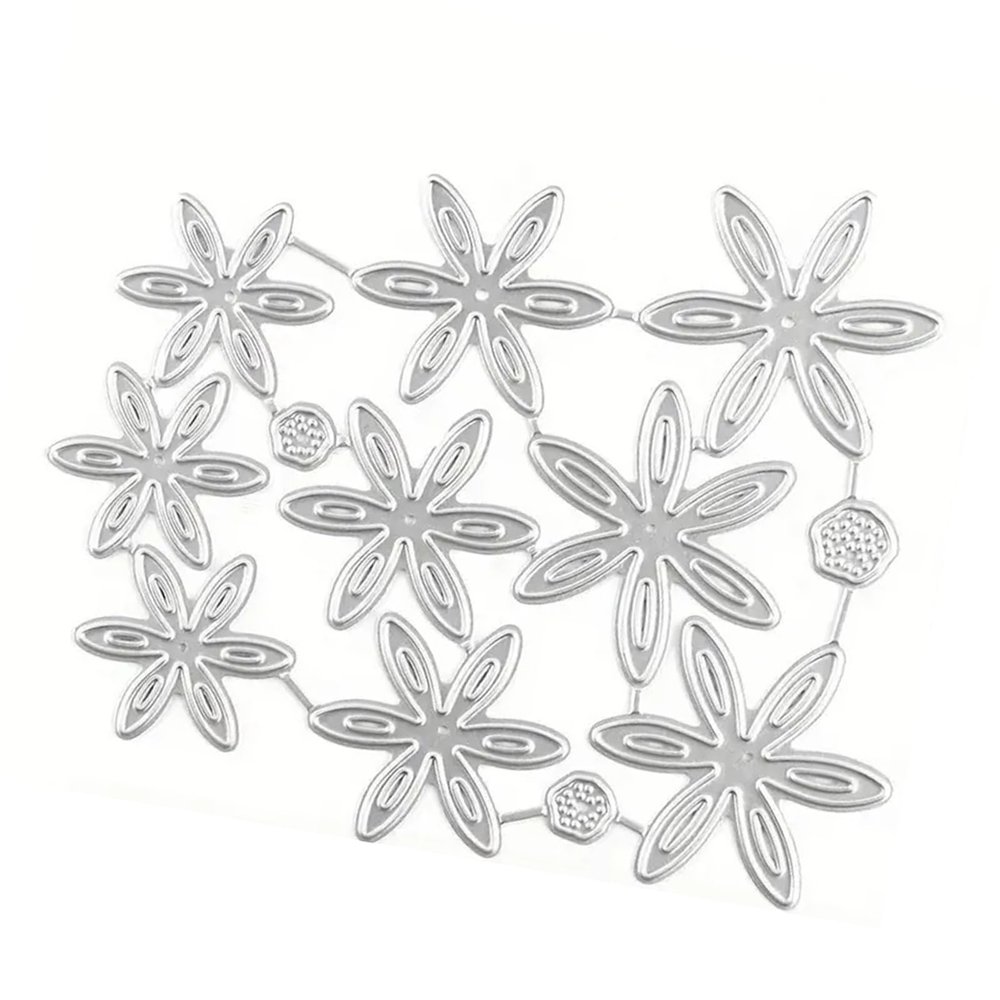 Button Flower Cutting Dies Scrapbooking Stencils Carbon Steel Die Cut Templates For Card Making Packaging Decoration