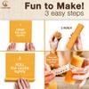 Natural Beeswax Sheets for Candle Making (10-Sheet Pack with Cotton Wicks) Natural Yellow Tone - DIY Beeswax Candle Rolling Kit for Kids & Adults view 3