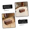 VILLFUL 1pc Wooden Sewing Box Household Storage for Needlework Smooth Polished Finish Creative Design for Organized Craft Supplies for Home and Desktop Use view 3