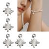 Haoyull 50pcs Stainless Steel Small Charm Rusts Resistant Pendant for Necklace Bracelet Findings Jewelry Making Accessories view 2