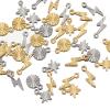 Haoyull 50pcs Stainless Steel Small Charm Rusts Resistant Pendant for Necklace Bracelet Findings Jewelry Making Accessories view 3