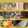 menglanchang Compact Electric Wool Spinner | Electric Winding Machine | 12v Yarn Spinning Wheel,| 4oz(120g) Fiber Capacity | Adjustable Speed (0-800rpm) | for Spinning and Weaving,Black view 4
