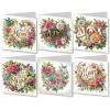 DIY Diamond Greeting Cards Set, 5D DIY Diamond Art Painting Festival Style Greeting Card, DIY Christmas Card Making Kits for Family Friends Handmade Gift-Mother's Day view 1