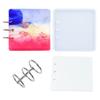 Customizable Notebook Decorations with Silicone Mold Crystal Dropping Notebook Covers Resin Moulds view 1