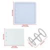 Customizable Notebook Decorations with Silicone Mold Crystal Dropping Notebook Covers Resin Moulds view 3