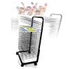 Sided Wire Drying Shelf, Flexible Shelves Mobile Cart Art Drying Rack, Art Drying Rack For Classroom, Stackable Metal Stainless Steel Art Rack, For Painting Craft Artwork Canvas Storage(25-layer) view 1