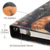 Wajiw Fox Scrapbook Photo Album 20 Pages Leather Cover Magnetic Self-Stick Page Photo Album for Anniversary Albums,Wedding Photo Album,Baby Growth,Family Album view 3
