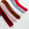 Shoulder Strap Faux Fur Handle Strap Wallet Accessories Bag Chain Replacement Wallet Shoulder Strap Crossbody Strap Furry Hand Strap Handbags Strap(Brown,120cm) view 3