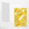 Blank Cards and Envelopes, Lemon Zest Yellow Stripes Pattern, Blank Greeting Cards, Blank Cards for All Occasion - Gray view 4