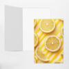 Blank Cards and Envelopes, Lemon Zest Yellow Stripes Pattern, Blank Greeting Cards, Blank Cards for All Occasion - Red view 3