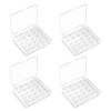 Opret 25 Slots Bobbin Organizer, Transparent Plastic Bobbin Case, Empty Spools Box For Sewing Supplies, 4 Pack, Compatible With Class 15 & SA156 Bobbins view 1