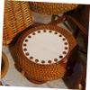 BEBEMOKO 2pcs Wooden Crochet Basket Base Blank Round Base for DIY Basket Weaving Craft Kit view 4
