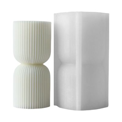 Flexible Silicone Mold Striped Pillar Shaped Candle Molds Scented Aromatherapys Making Mould Handmade Ornament Mould